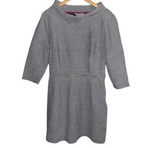 Boden Zoe Striped Knit Mock Neck Sheath Dress size 10P